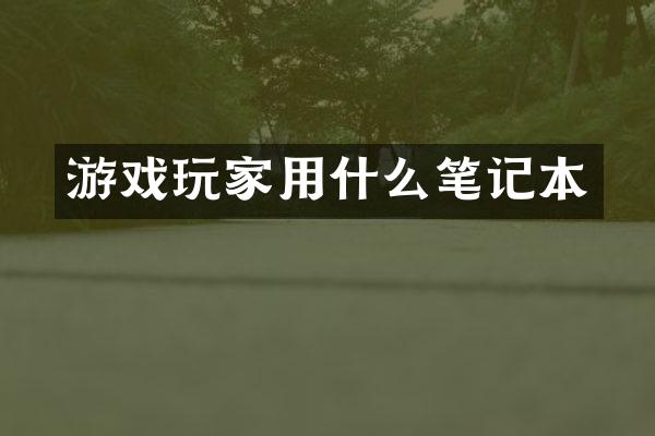 游戏玩家用什么笔记本