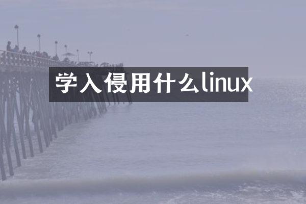 学入侵用什么linux