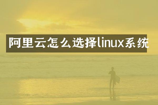 阿里云怎么选择linux系统