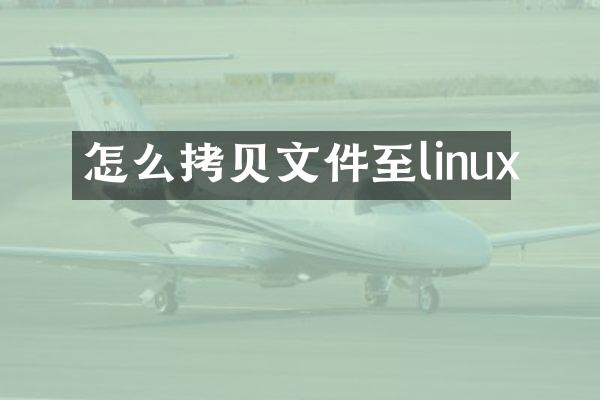 怎么拷贝文件至linux