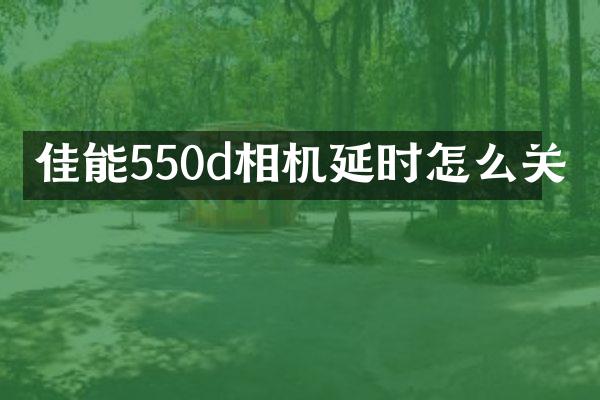 佳能550d相机延时怎么关