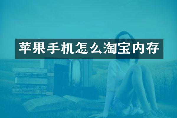苹果手机怎么淘宝内存