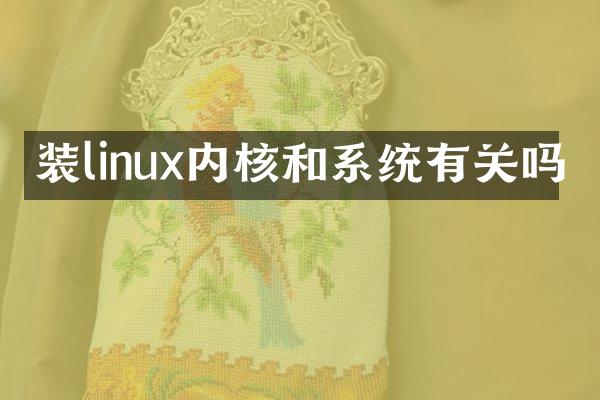 装linux内核和系统有关吗