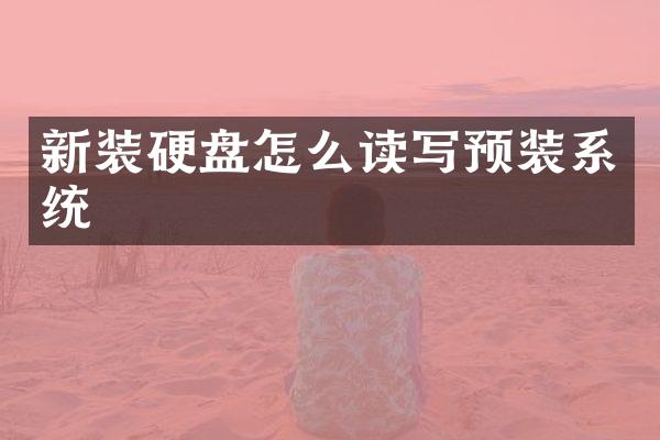 新装硬盘怎么读写预装系统