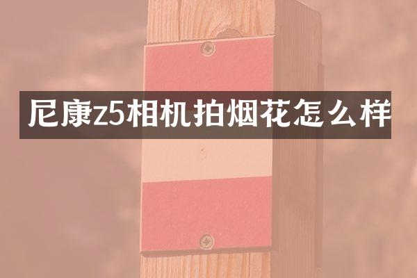 尼康z5相机拍怎么样