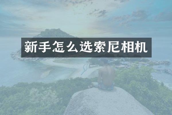 新手怎么选相机