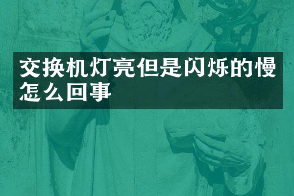 交换机灯亮但是闪烁的慢怎么回事