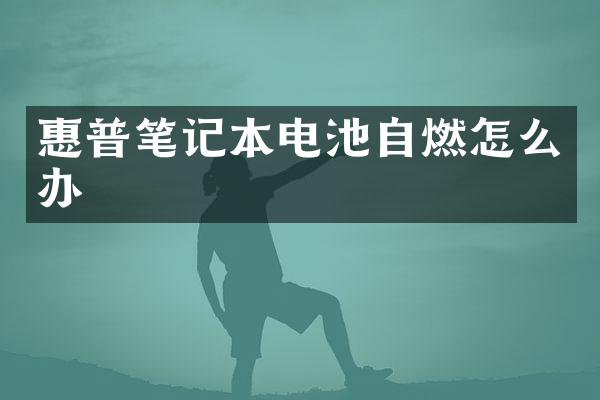惠普笔记本电池自燃怎么办