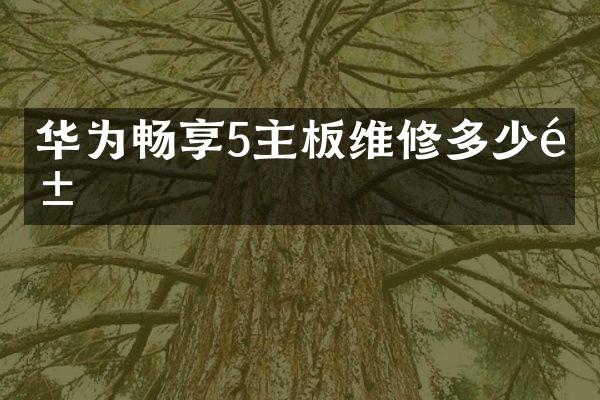 华为畅享5主板维修多少钱