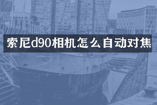 d90相机怎么自动对焦