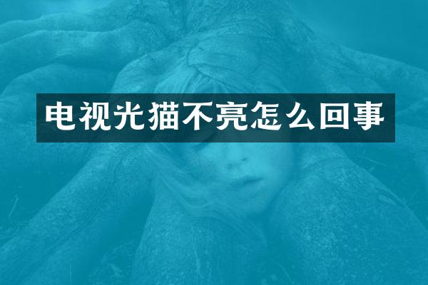 电视光猫不亮怎么回事