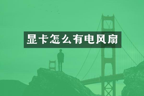 显卡怎么有电风扇