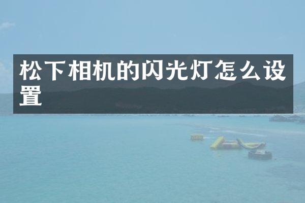 相机的闪光灯怎么设置