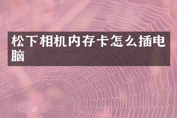 相机内存卡怎么插电脑