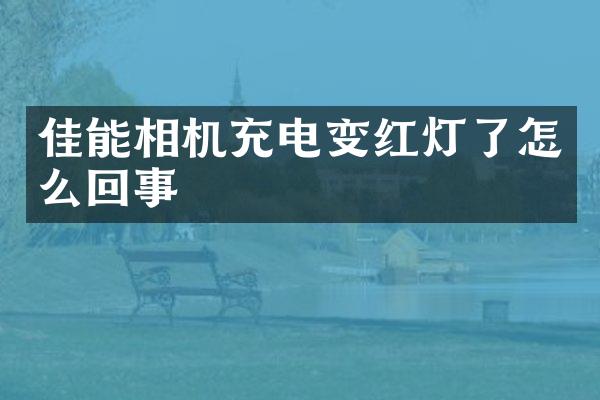 佳能相机充电变红灯了怎么回事