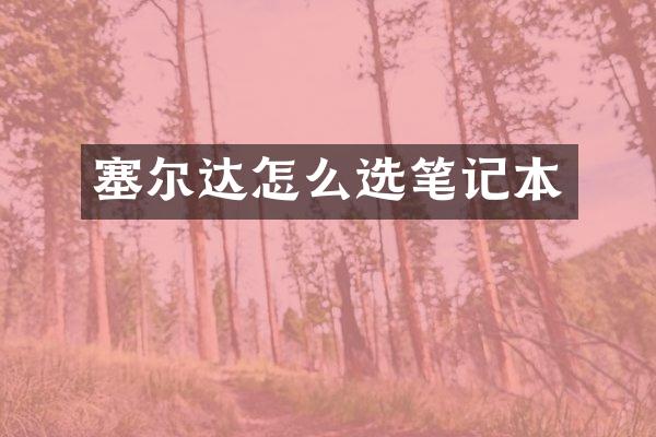 塞尔达怎么选笔记本