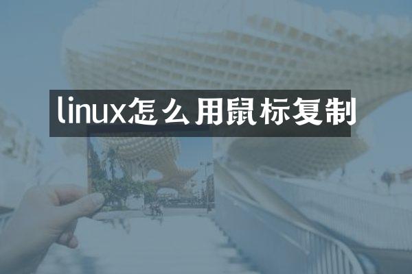 linux怎么用鼠标复制