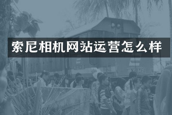 相机网站运营怎么样