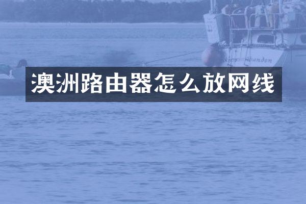 澳洲路由器怎么放网线