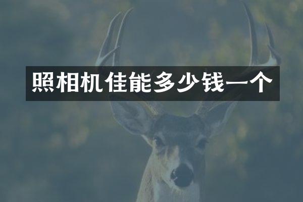 照相机佳能多少钱一个