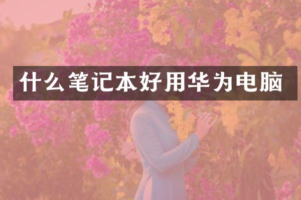 什么笔记本好用华为电脑