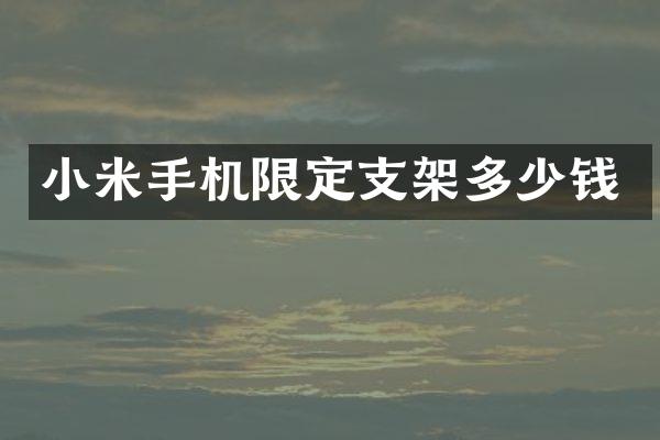 小米手机限定支架多少钱