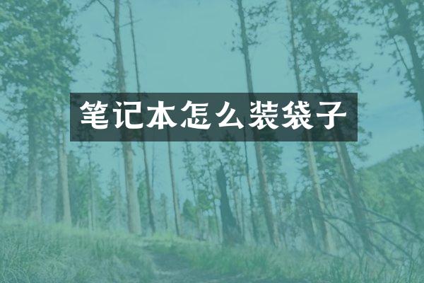 笔记本怎么装袋子