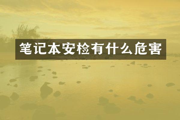 笔记本安检有什么危害