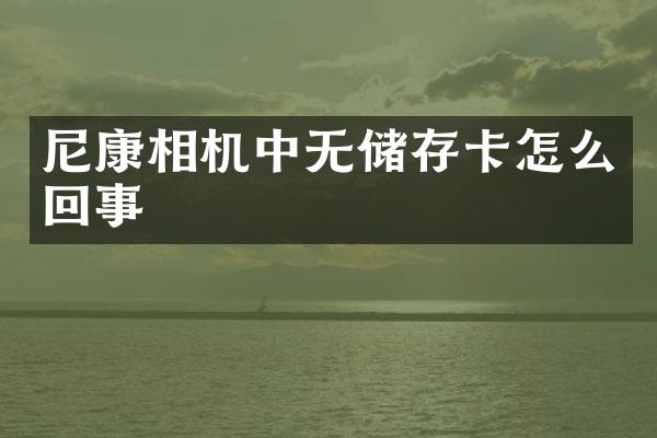 尼康相机中无储存卡怎么回事