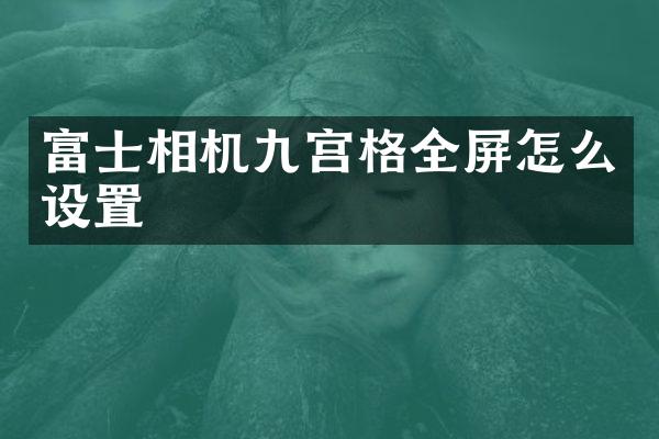 富士相机九宫格全屏怎么设置