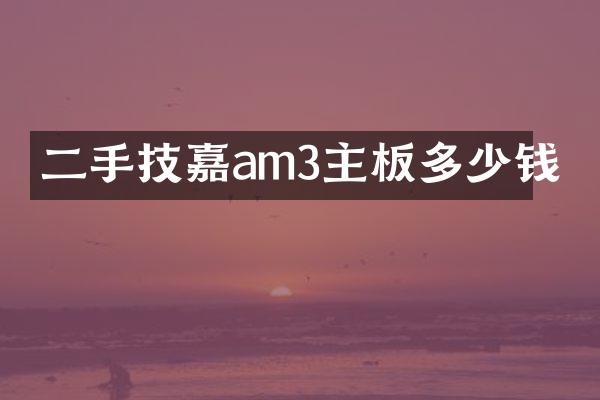 二手技嘉am3主板多少钱