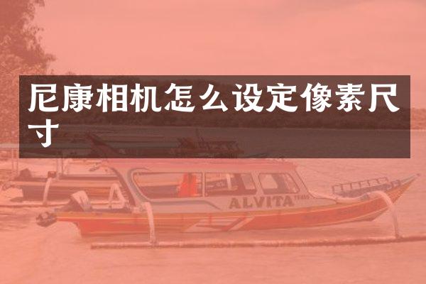 尼康相机怎么设定像素尺寸