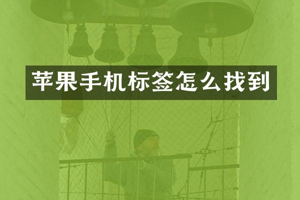苹果手机标签怎么找到