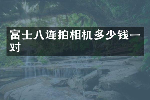 富士八连拍相机多少钱一对