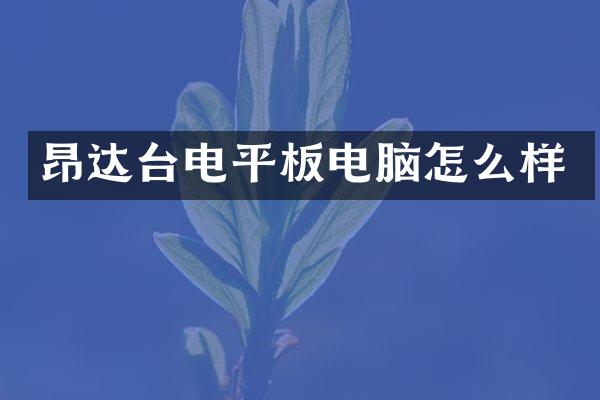 昂达台电平板电脑怎么样