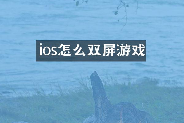 ios怎么双屏游戏