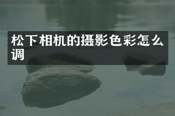 相机的摄影色彩怎么调