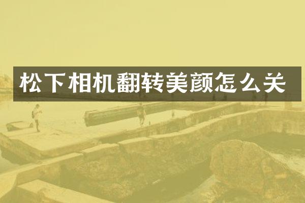 相机翻转美颜怎么关