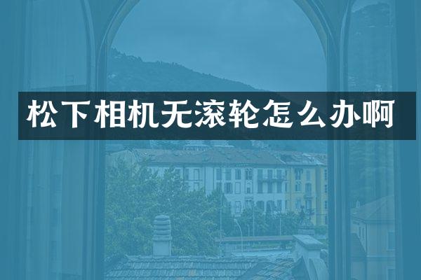 相机无滚轮怎么办啊