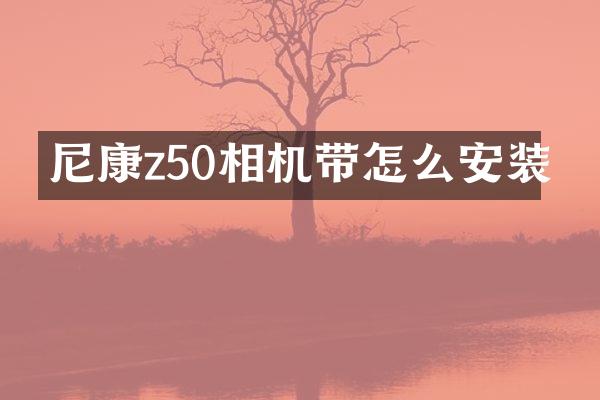尼康z50相机带怎么安装