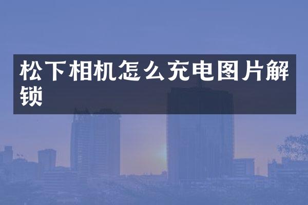 相机怎么充电图片解锁
