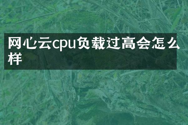 网心云cpu负载过高会怎么样