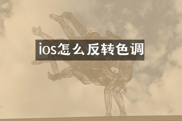 ios怎么反转色调