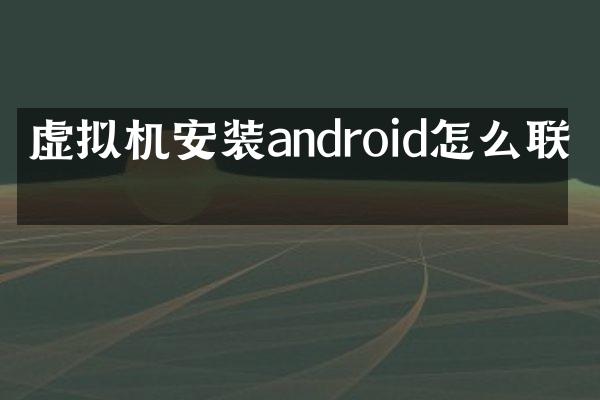 虚拟机安装android怎么联网