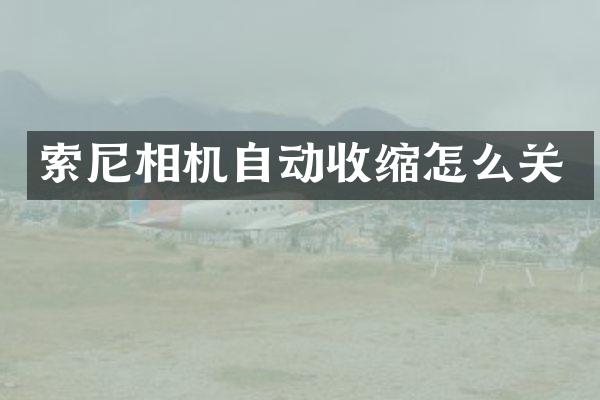 相机自动收缩怎么关