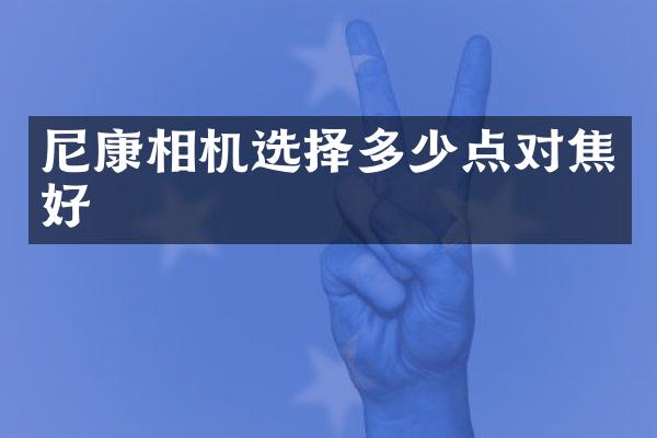 尼康相机选择多少点对焦好