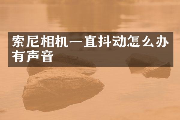 相机一直抖动怎么办有声音