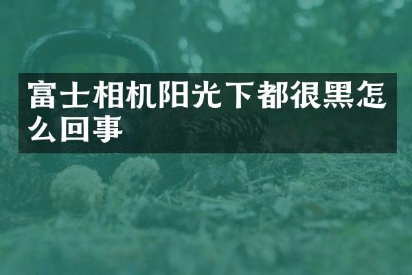 富士相机阳光下都很黑怎么回事
