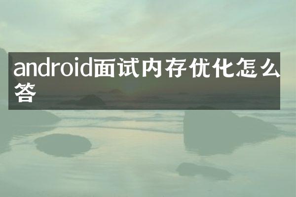 android面试内存优化怎么回答