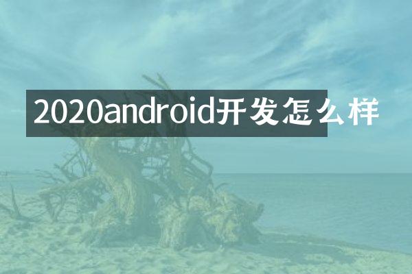 2020android开发怎么样